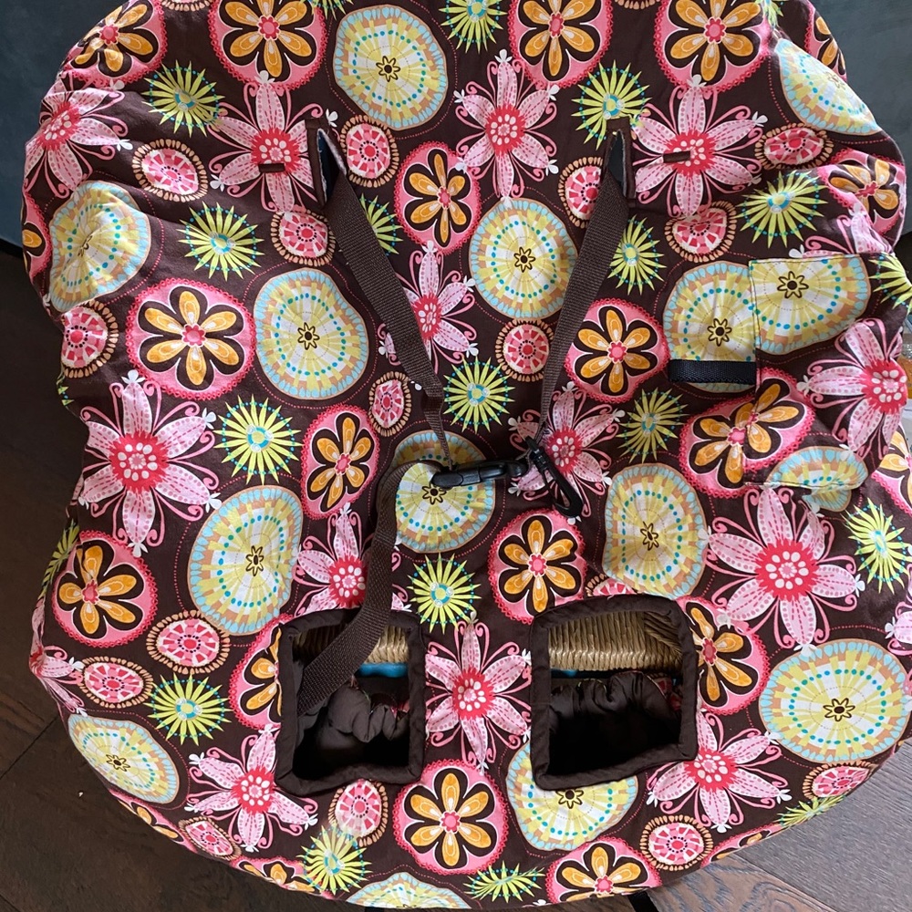 Shopping cart and high chair cover